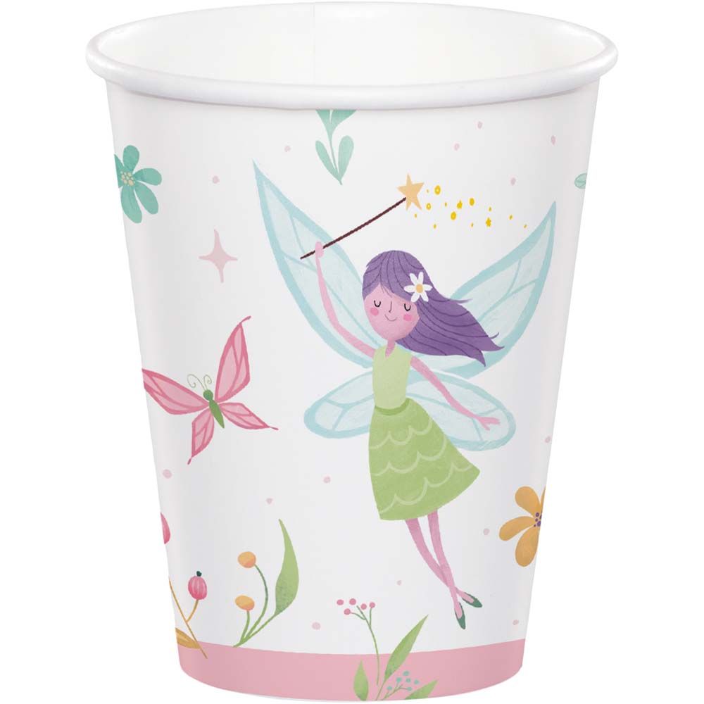 Fairy Forest Paper Party Cups (x8)