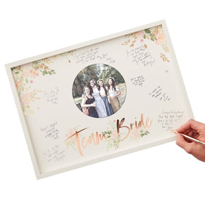 Hen Party Frame Guest Book - Floral Hen Range by Ginger Ray