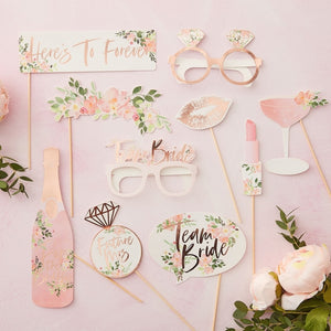 Ginger Ray Floral Hen Party Bridal Shower Party Pack - 8 guests