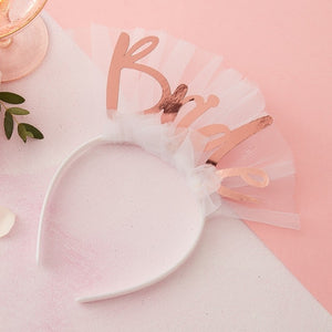 Bride To Be Headband Veil - Floral Hen Range by Ginger Ray