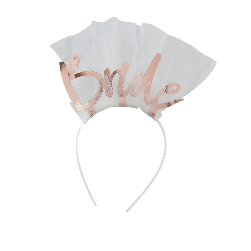 Bride To Be Headband Veil - Floral Hen Range by Ginger Ray