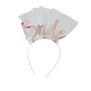 Bride To Be Headband Veil - Floral Hen Range by Ginger Ray
