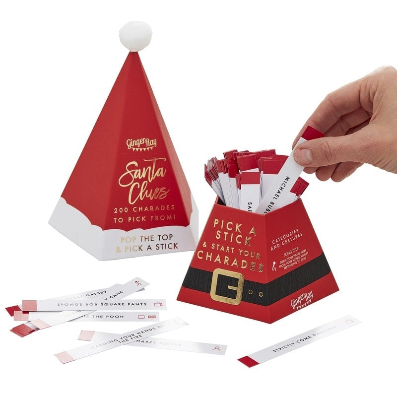 Santa Hat Christmas Charades Family Party Game - Ginger Games - Ginger Ray