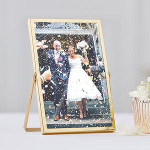 Gold Photo Freestanding Frame - Gold Wedding Range by Ginger Ray
