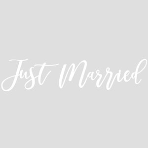 Just Married Car Sticker - Gold Wedding Range by Ginger Ray