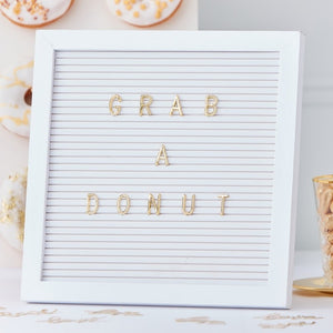 Peg Board With Gold Letters - Gold Wedding Range by Ginger Ray