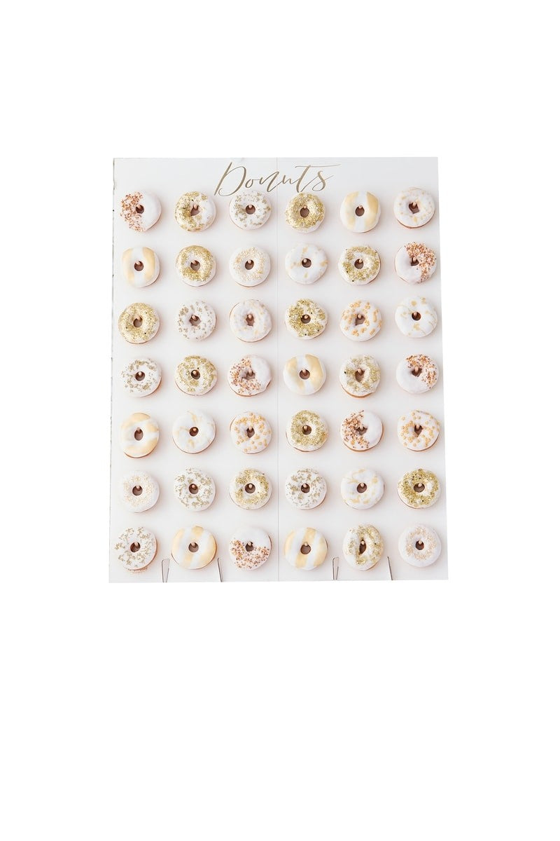 Large Donut Wall - Gold Wedding Range by Ginger Ray