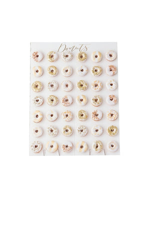 Large Donut Wall - Gold Wedding Range by Ginger Ray