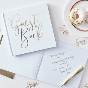 Gold Foiled Wedding Guest Book - Gold Wedding Range by Ginger Ray