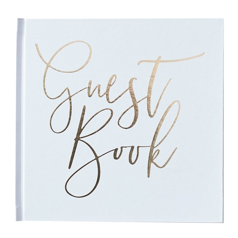 Gold Foiled Wedding Guest Book - Gold Wedding Range by Ginger Ray