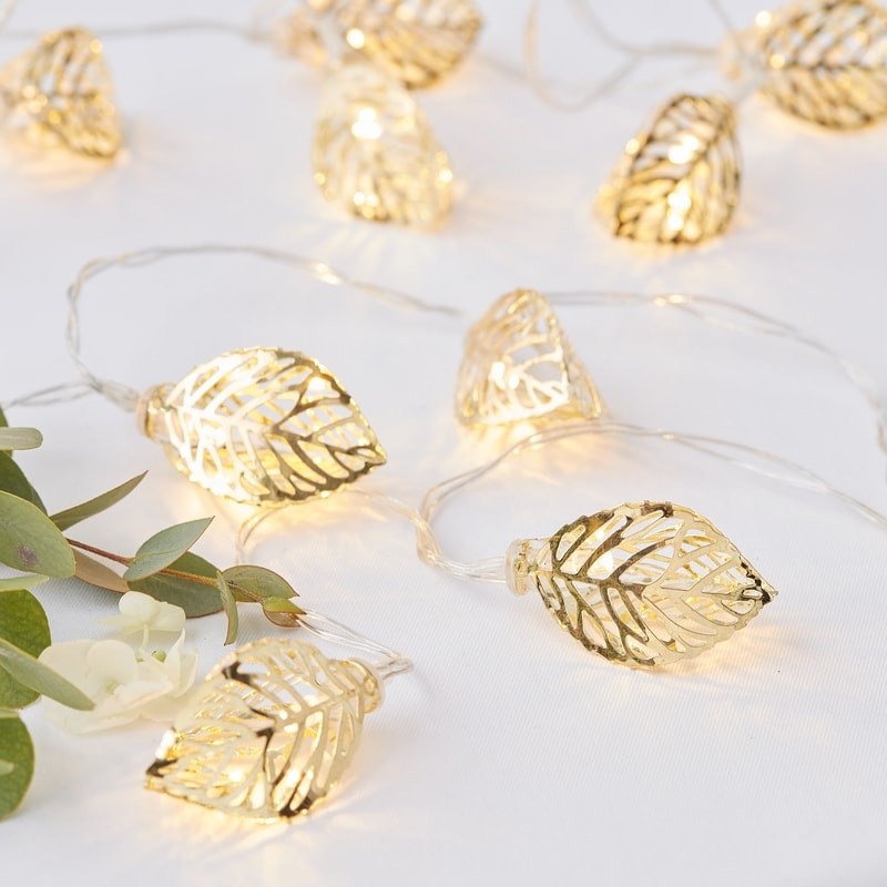 Gold Vine String Lights - Gold Wedding Range by Ginger Ray