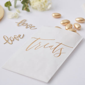Gold Treats Bags - Gold Wedding Range by Ginger Ray