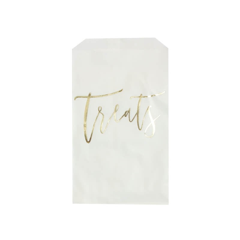 Gold Treats Bags - Gold Wedding Range by Ginger Ray
