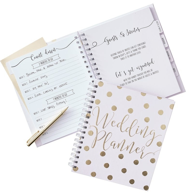 Luxury Foiled Wedding Planner - Gold Wedding Range by Ginger Ray
