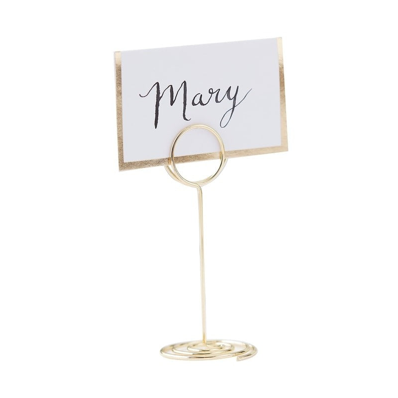 Gold Place Card Holder - Gold Wedding Range by Ginger Ray