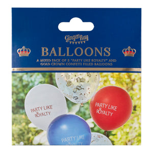 Coronation Party Balloons