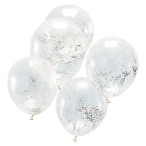 Holographic Glitter Confetti Balloons - Jolly Vibes