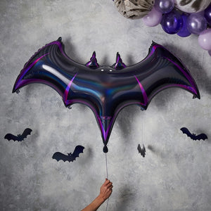 Black Bat Foil Halloween Balloon  - Let's Get Batty - GINGER RAY