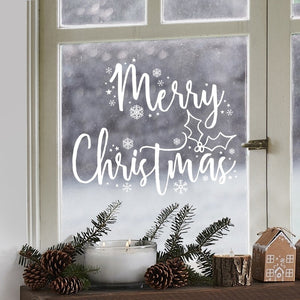 Merry Christmas Window Sticker - Let It Snow - Ginger Ray