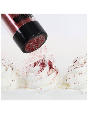 Lustre Snow Edible Glitter Powder - Red 10g
