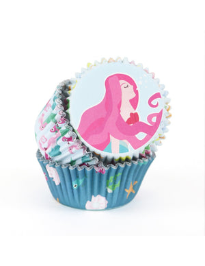 Mermaid Cupcake Cases Selection Pack - 60PK