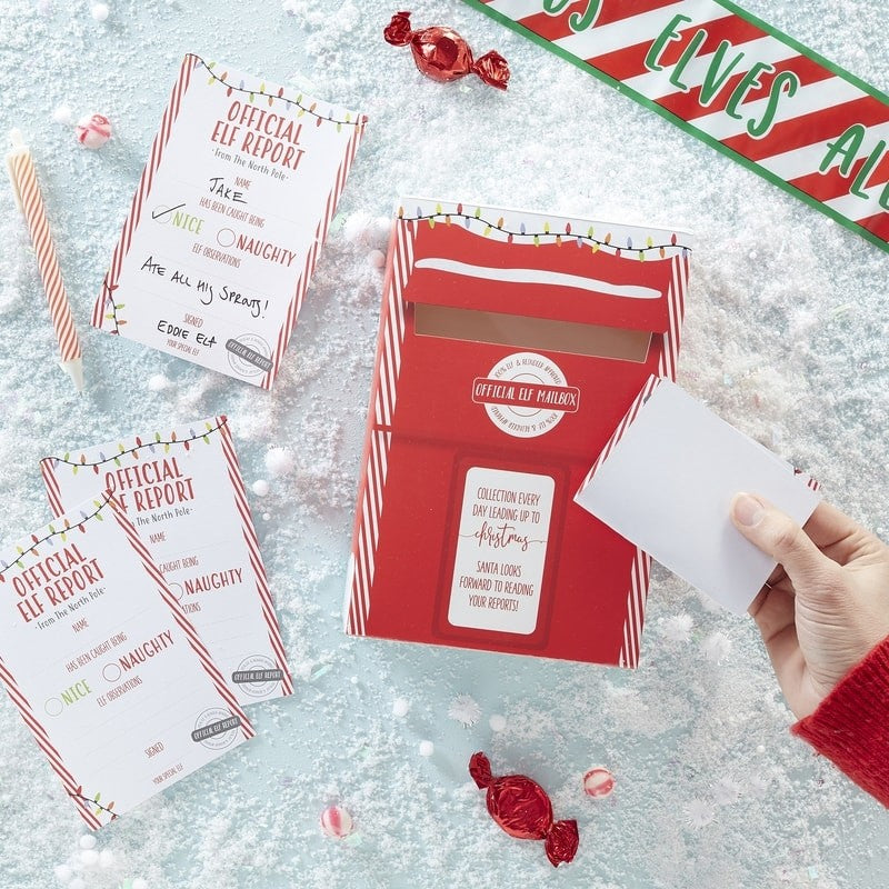 Elf Report Cards & Post Box - Novelty Christmas