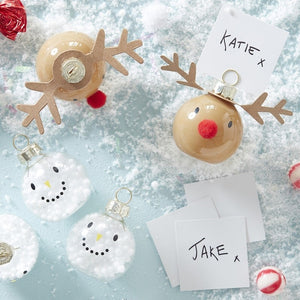 Reindeer & Snowman Place Card Holders - Novelty Christmas