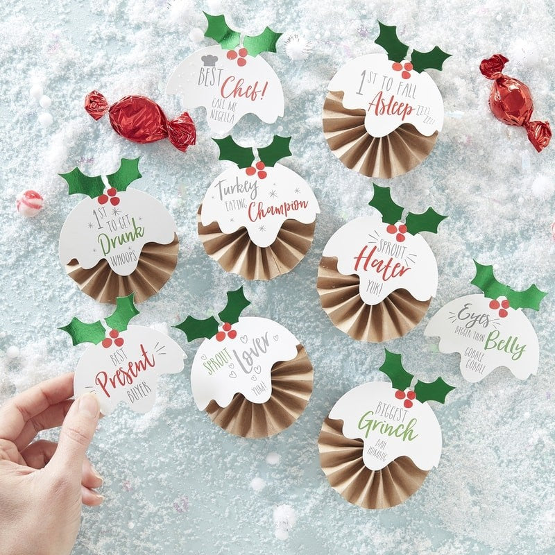 Novelty Christmas Day Badges Kit - Novelty Christmas