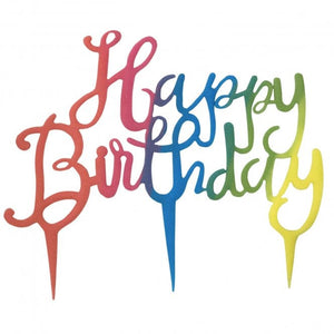 PME 'Happy Birthday' Script Cake Topper Cutter