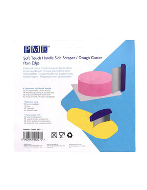 PME Soft Touch Handle Side Scraper and Dough Cutter