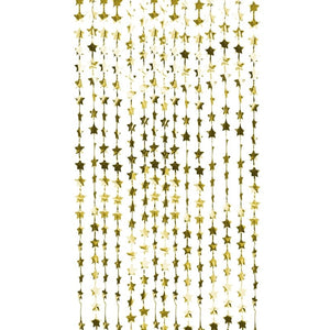 Gold Foil Star Backdrop Curtain Decoration - Pop The Bubbly - Ginger Ray