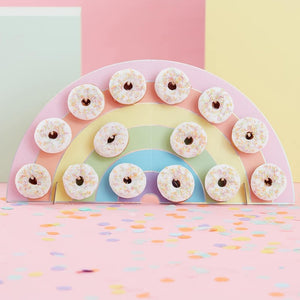 Rainbow Donut Wall Holder - Pastel Party Range by Ginger Ray
