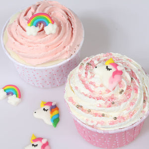Unicorn & Rainbows Cake Toppers - 12 Pack
