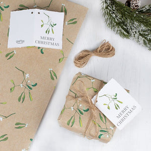 Christmas Wrapping Paper With Twine and Tag - Ginger Ray