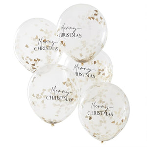 Merry Christmas Confetti Balloons - Ginger Ray