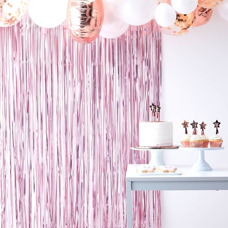 Matte Pink Curtain Backdrop - Twinkle Twinkle Range by Ginger Ray