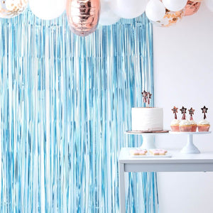 Matte Blue Curtain Backdrop - Twinkle Twinkle Range by Ginger Ray