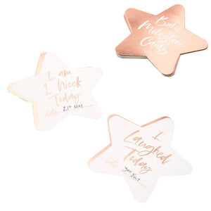 Rose Gold Foiled Milestone Cards - Twinkle Twinkle Range by Ginger Ray