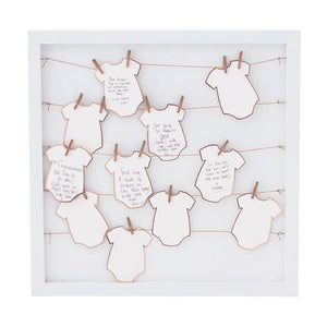 Alternative Babygrow Frame Guest Book - Twinkle Twinkle Range by Ginger Ray