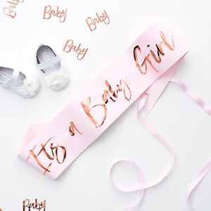 It’s A Baby Girl Sash - Twinkle Twinkle Range by Ginger Ray