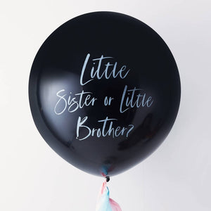 Gender Reveal Little Brother Or Sister Balloon - Twinkle Twinkle Range by Ginger Ray