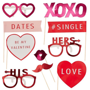 Valentines Photo Booth Props - Be My Valentine Range by Ginger Ray