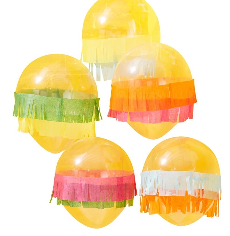 Tissue Fringe Mexican Party Balloons - Viva La Fiesta Range by Ginger Ray