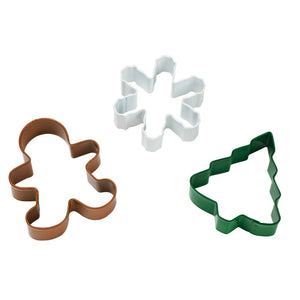 Wilton Christmas Holiday Cookie Cutter Set - Tree - Snowflake - Gingerbread Man