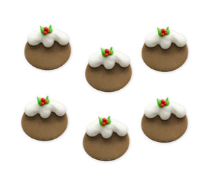 Christmas Pudding Sugarcraft Toppers